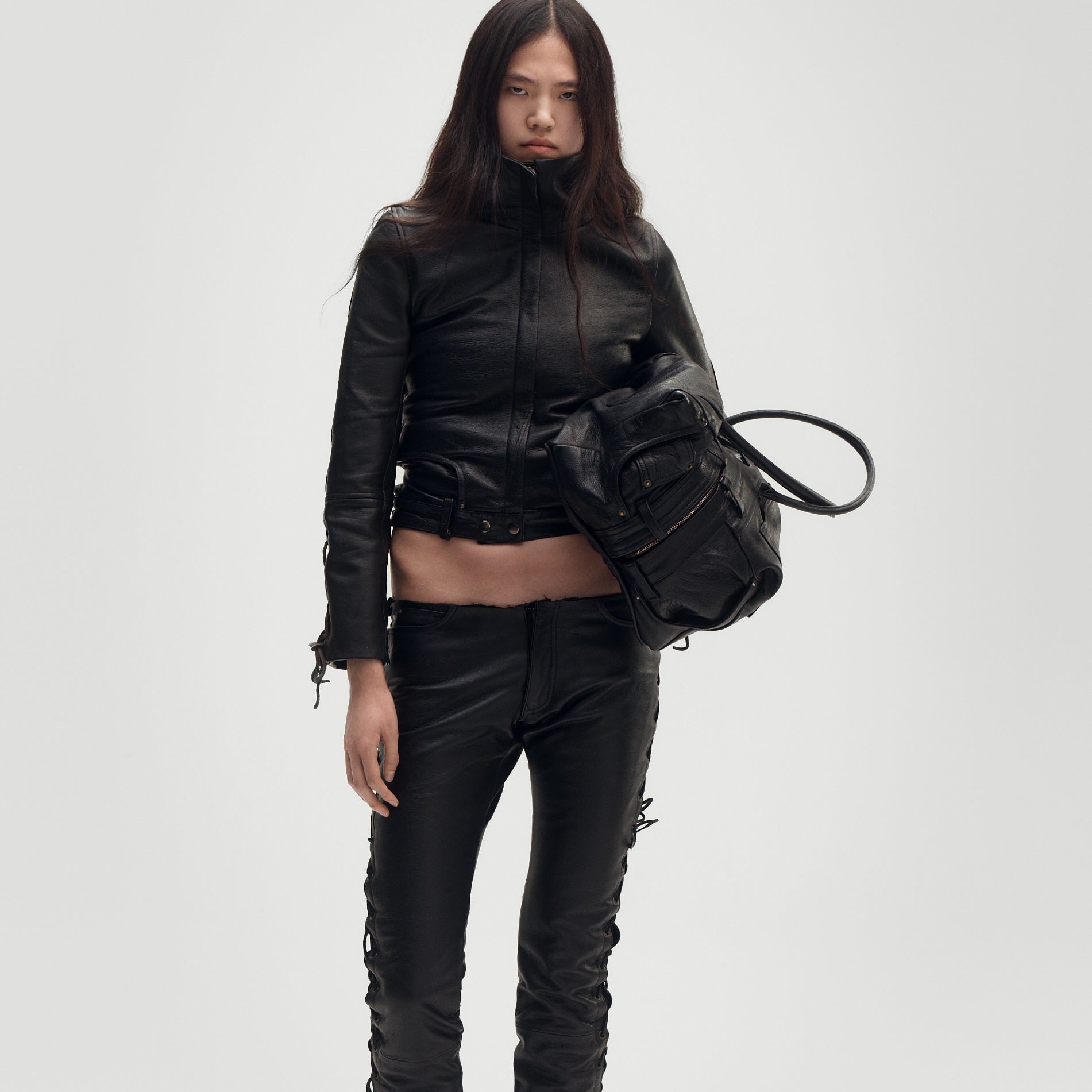 Tight Leather Trousers Jacket