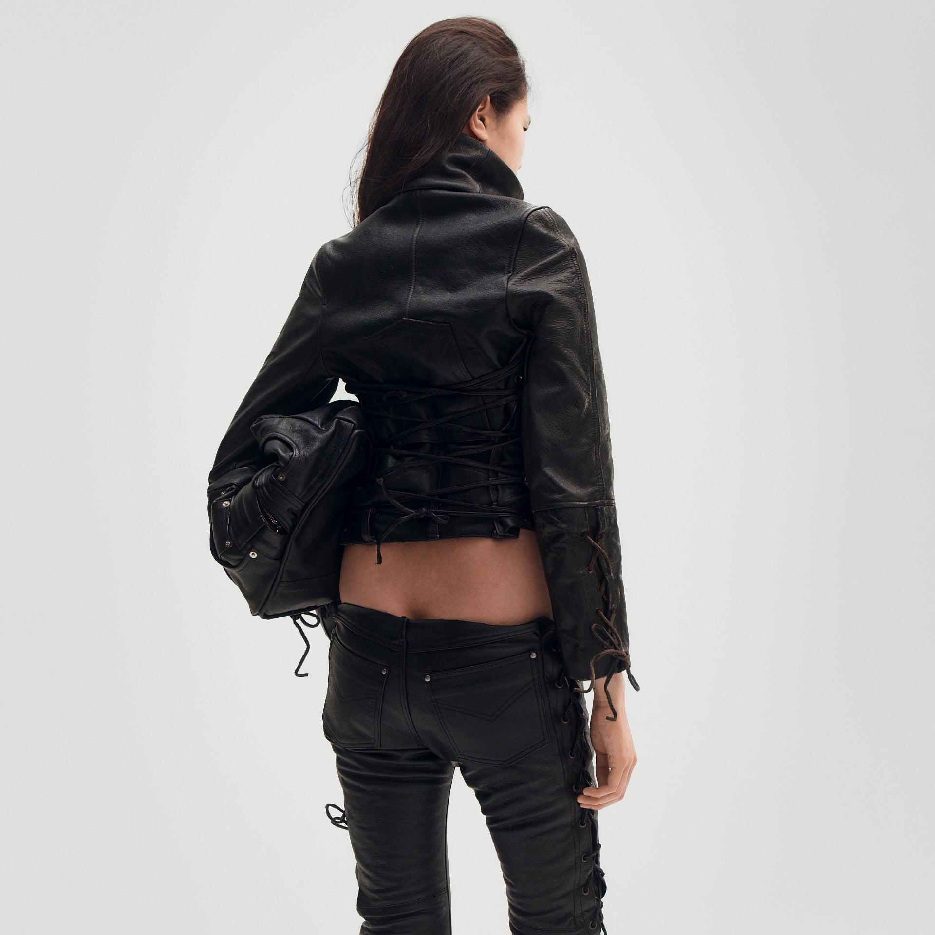 Tight Leather Trousers Jacket