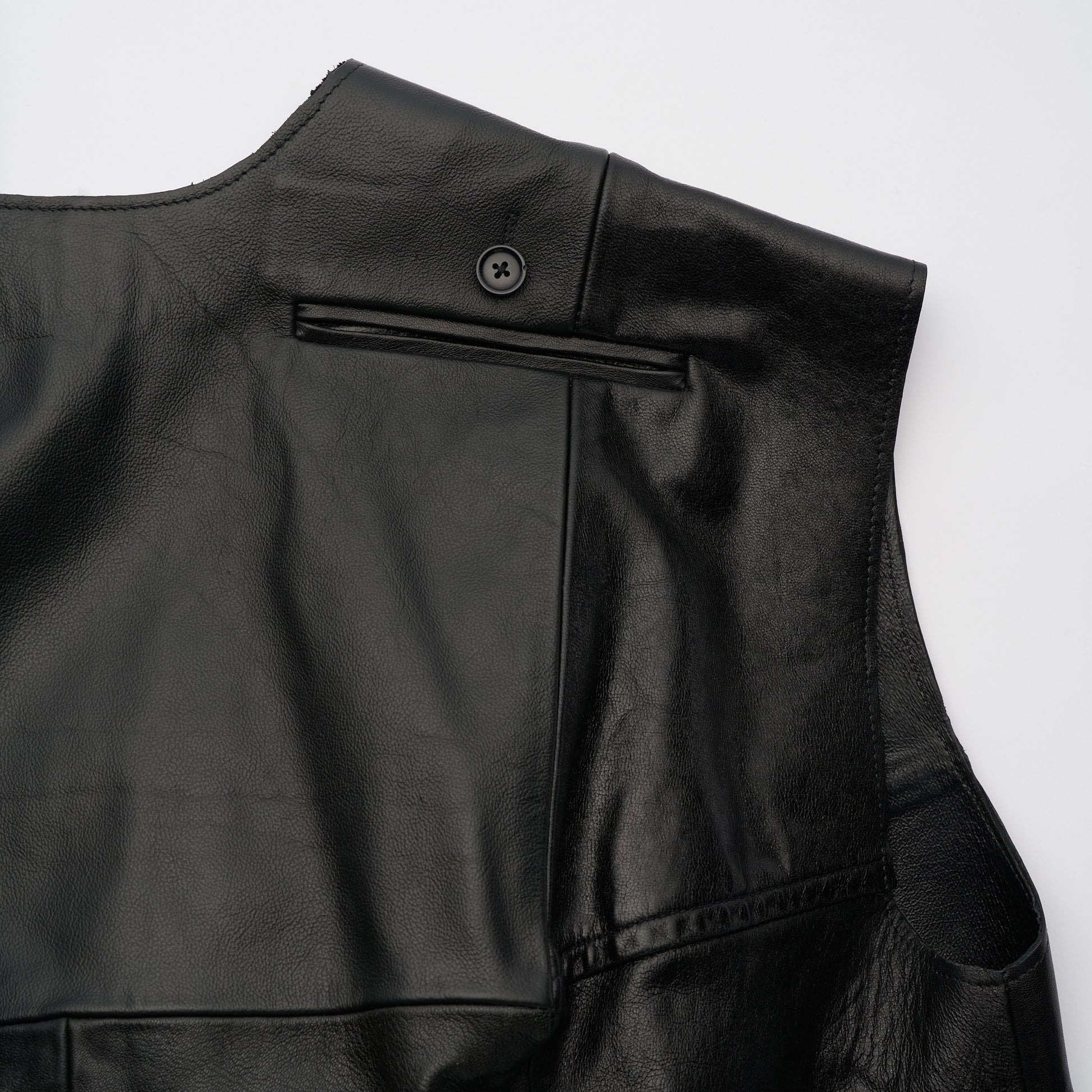 Double Front Mini Leather Dress