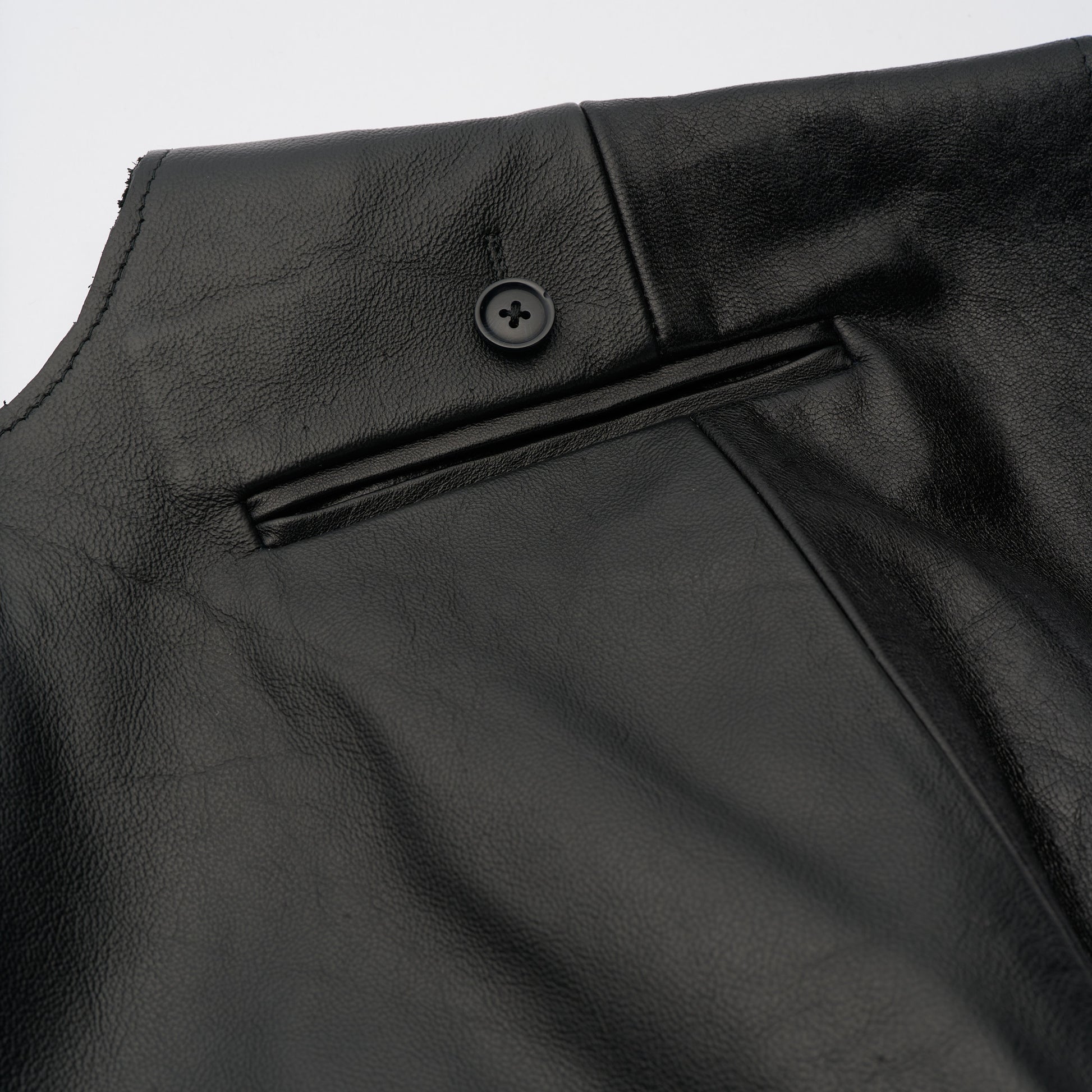 Double Front Mini Leather Dress