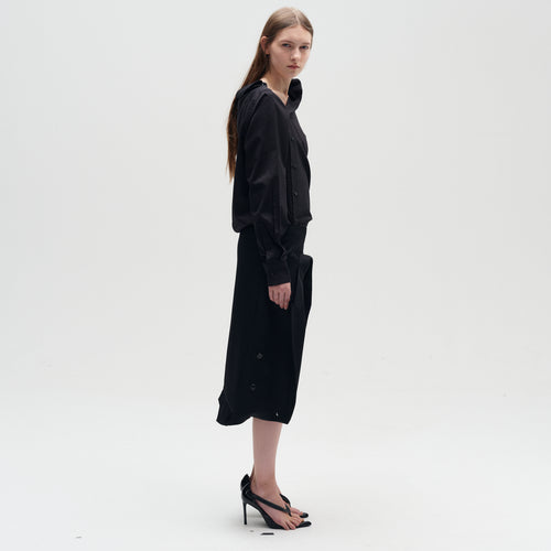 Asymmetric Shirt Black