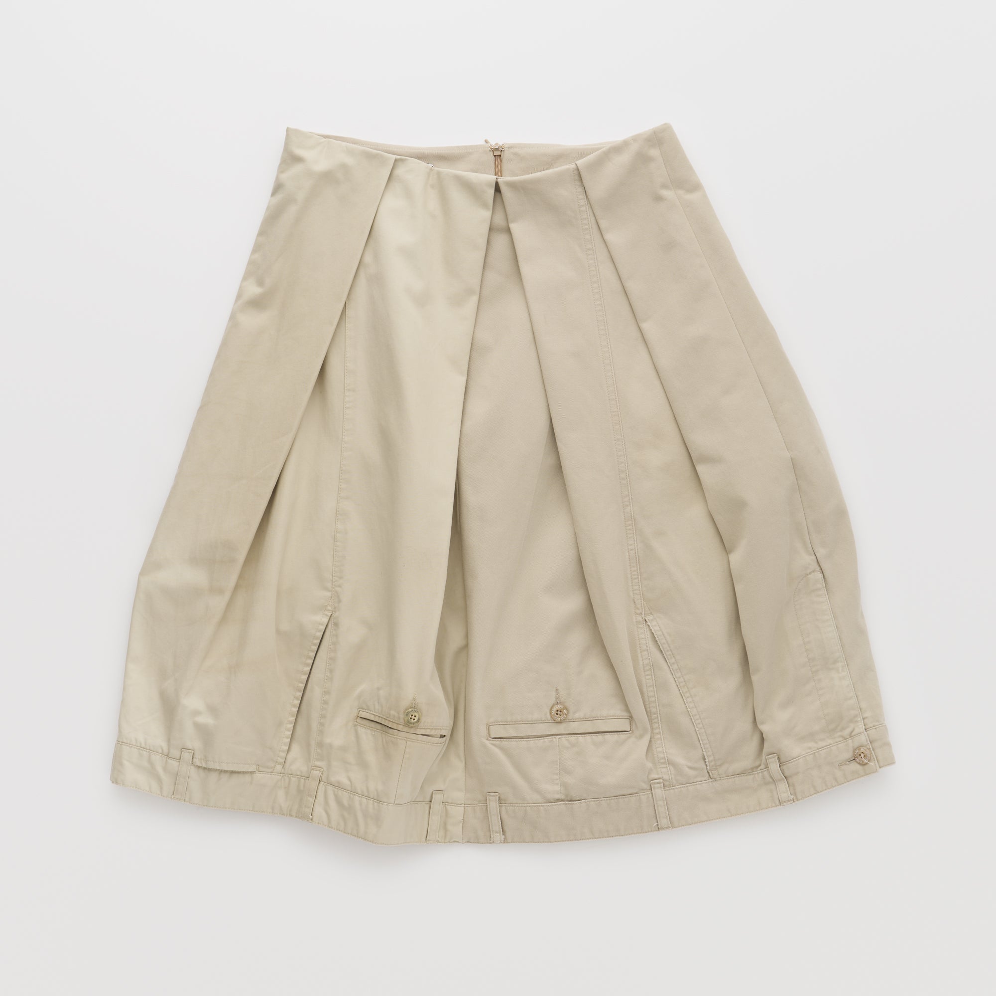 Upside Down Trouser Skirt Wide