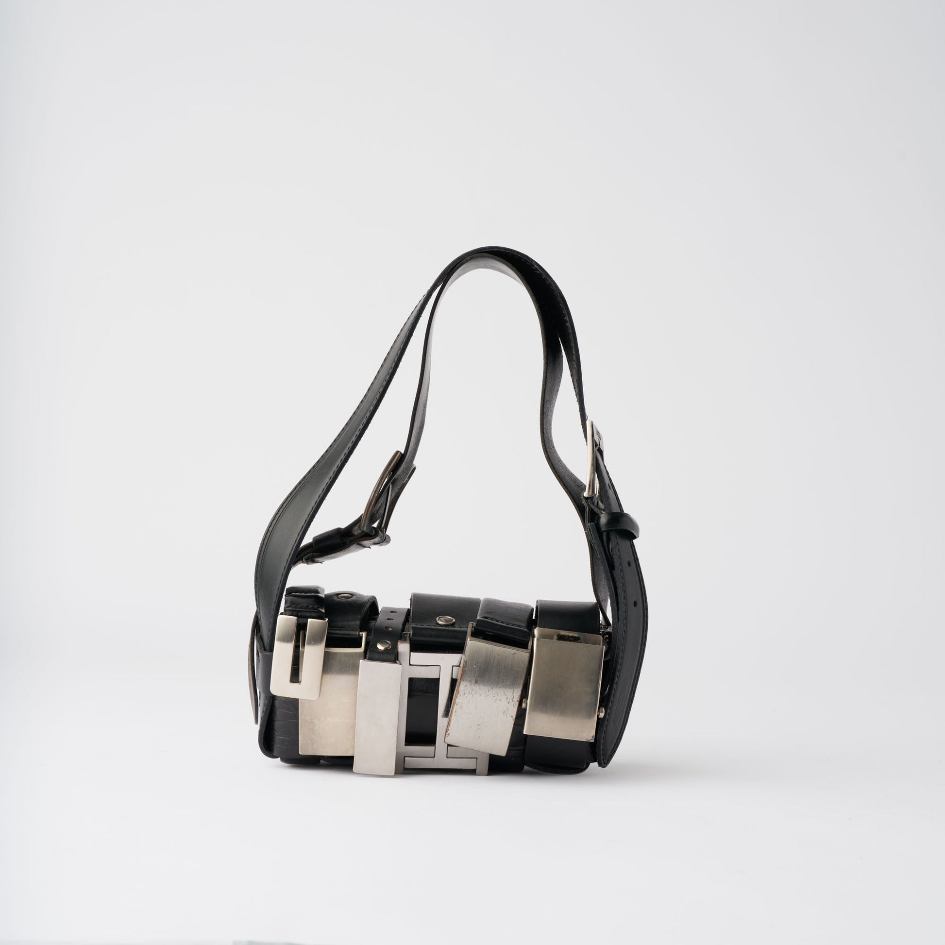 Buckle Baguette Bag