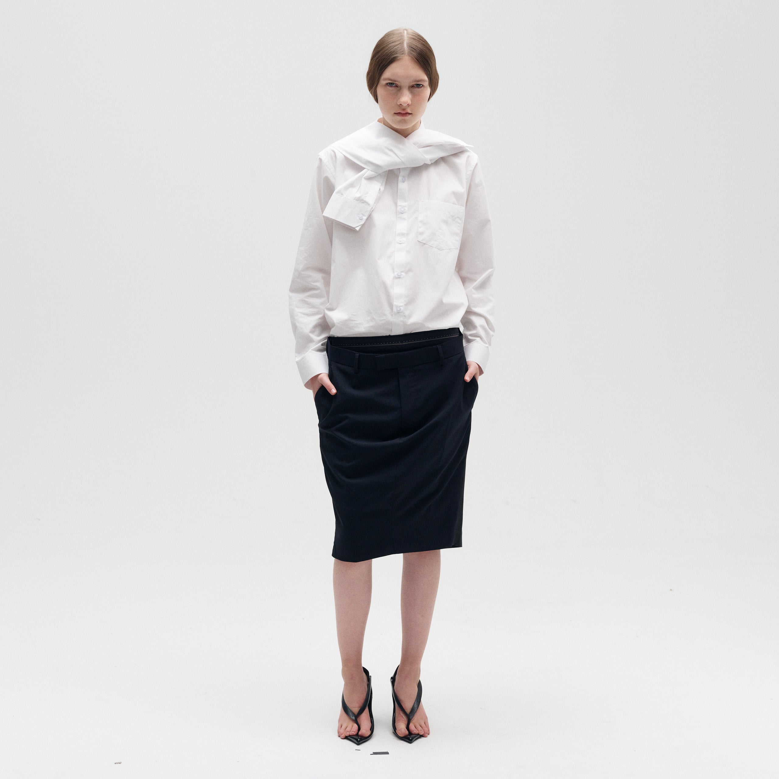 Double Suit Skirt Midi