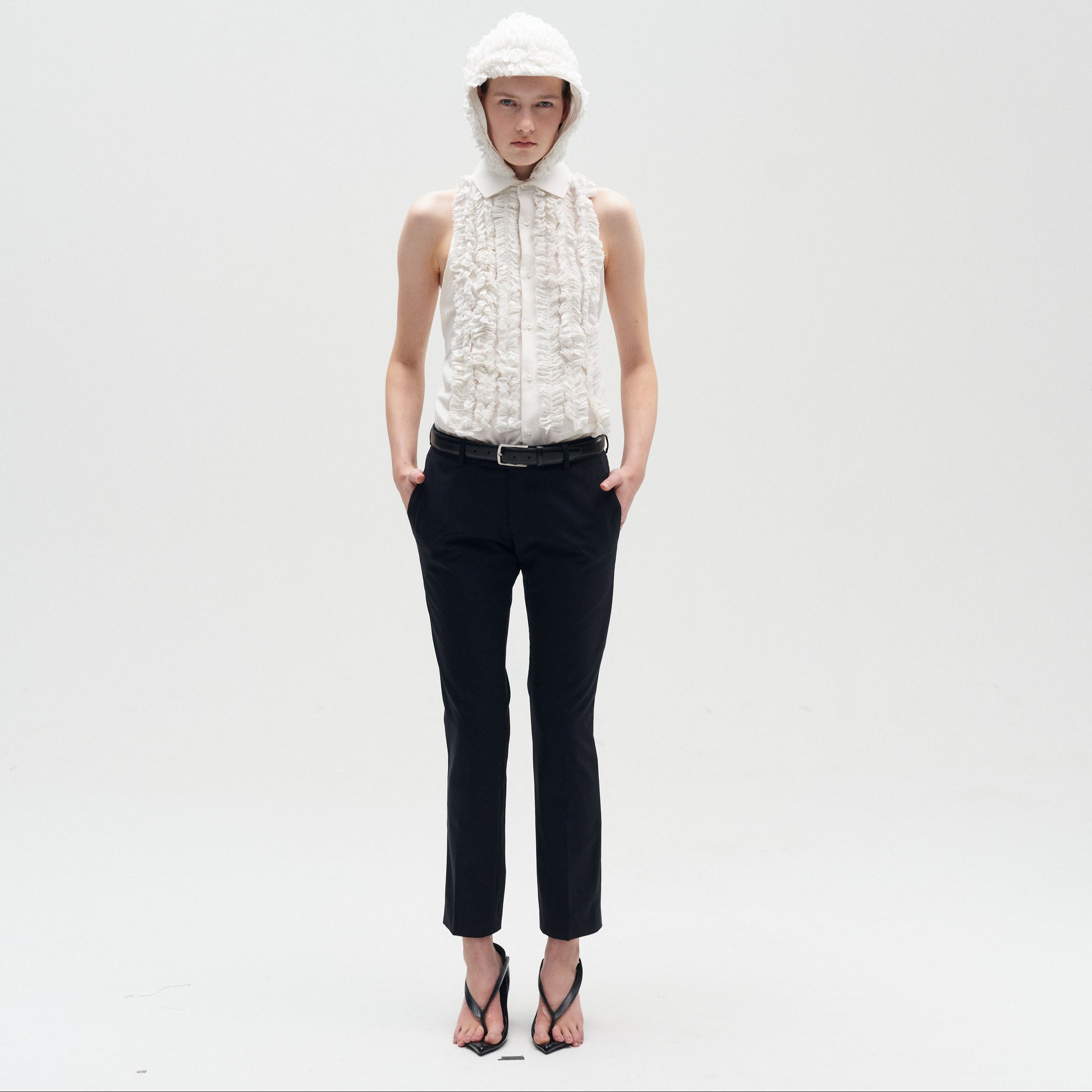 Frill Tank Hoodie