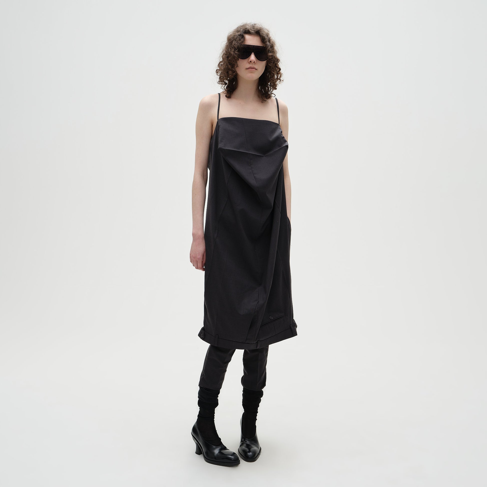 USD Collapsed Box Midi Dress