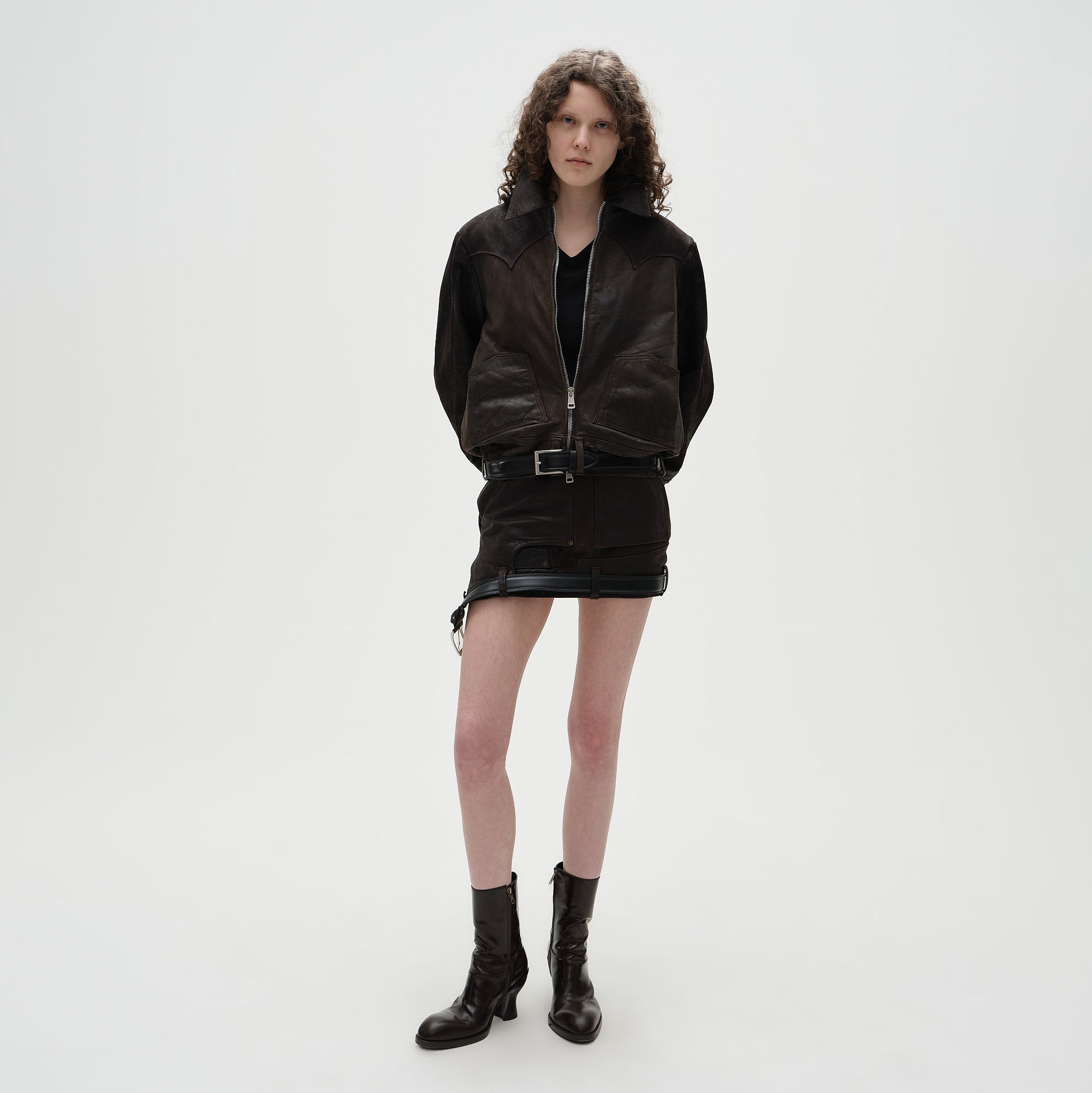 USD Mini Leather Skirt