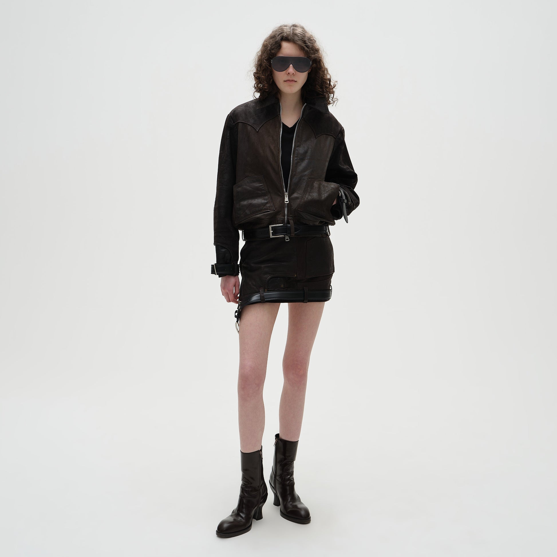 USD Mini Leather Skirt
