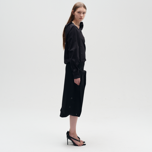 Asymmetric Shirt Black