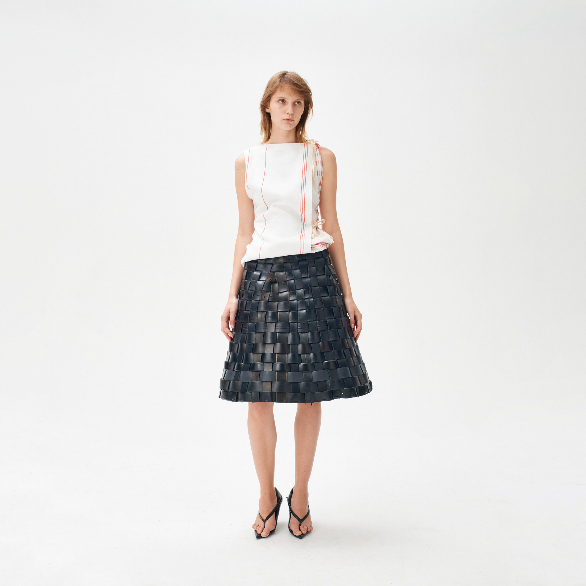 Woven Belt Skirt