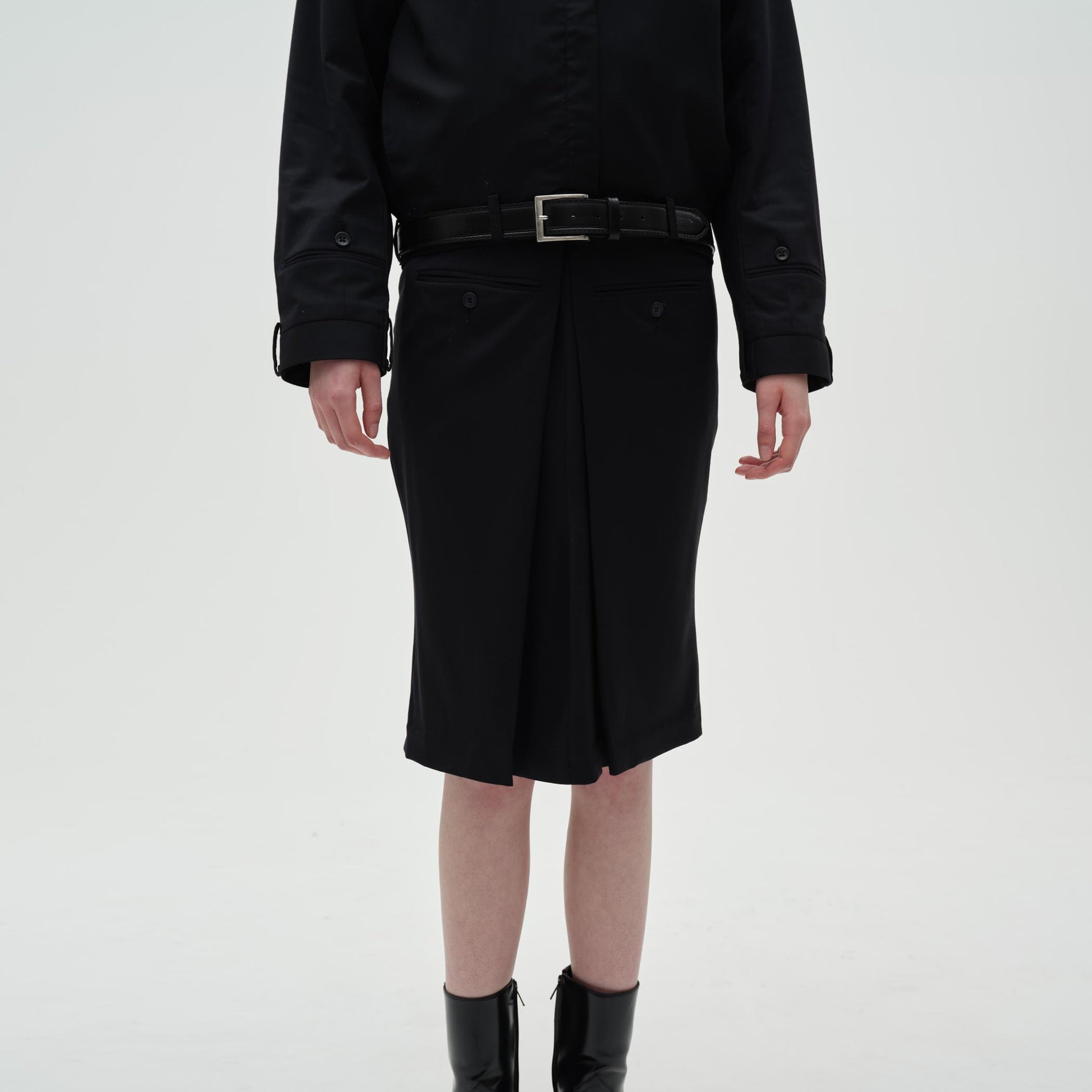 Double Back Midi Skirt