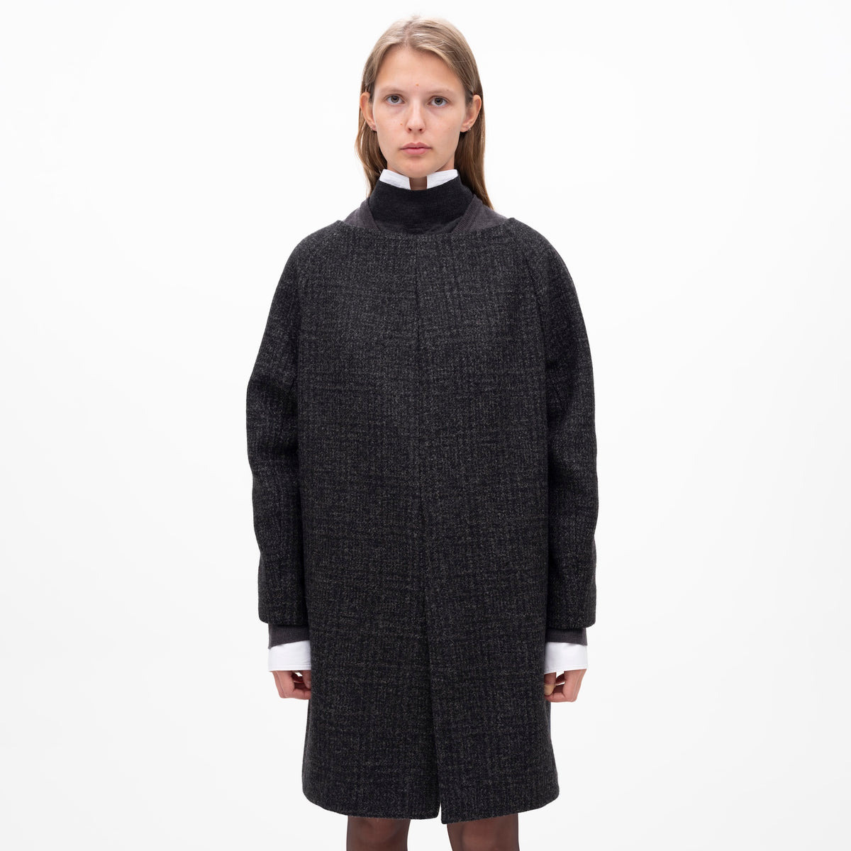 Tweed Dress With Lining Back