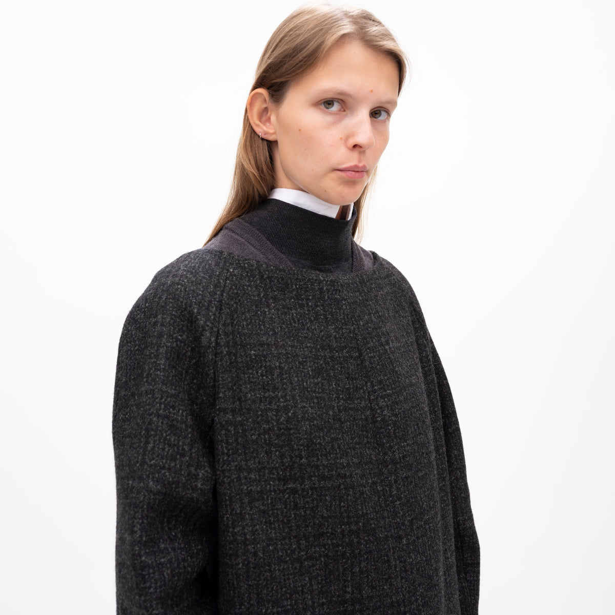 Tweed Dress With Lining Back