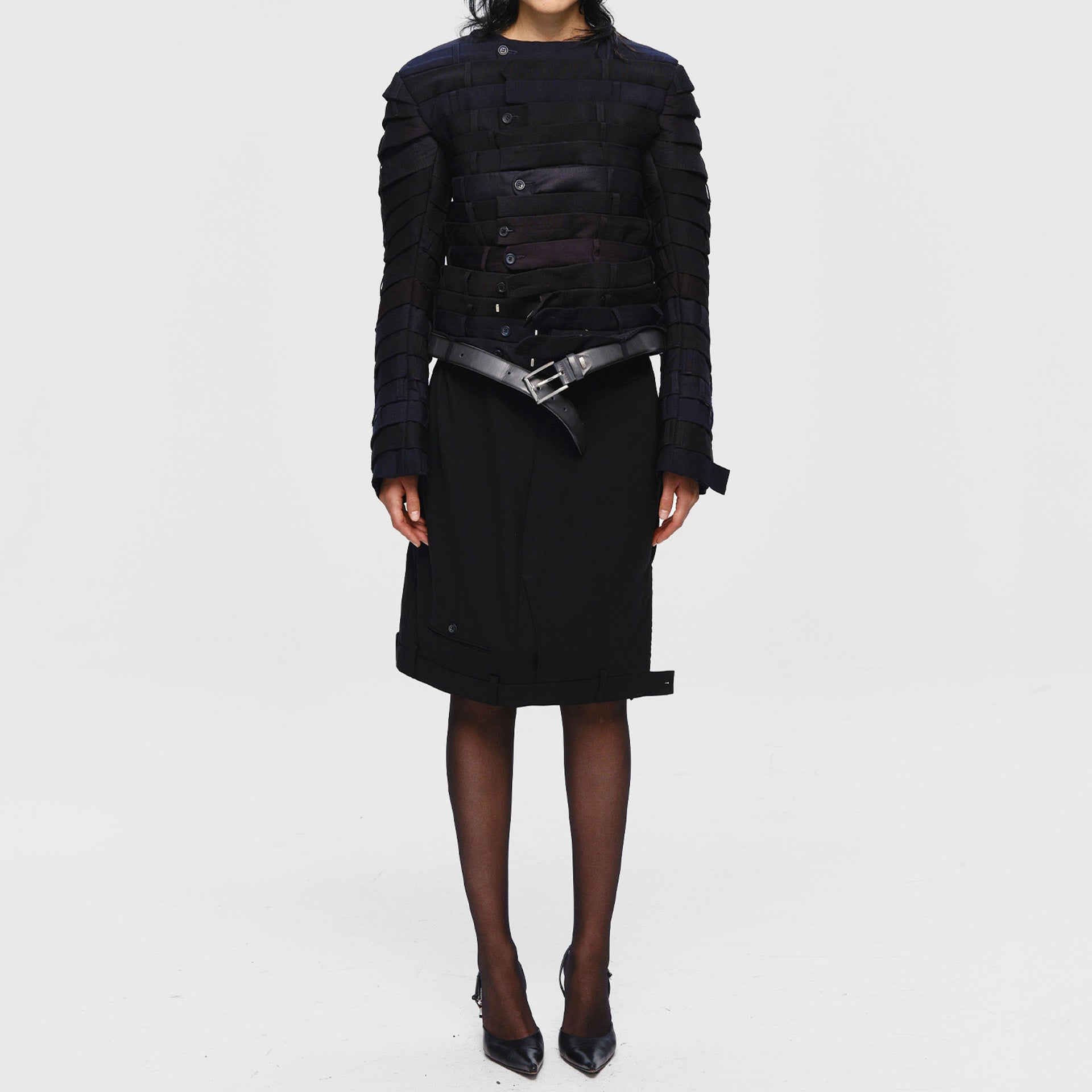 Upside Down Trouser Skirt midi