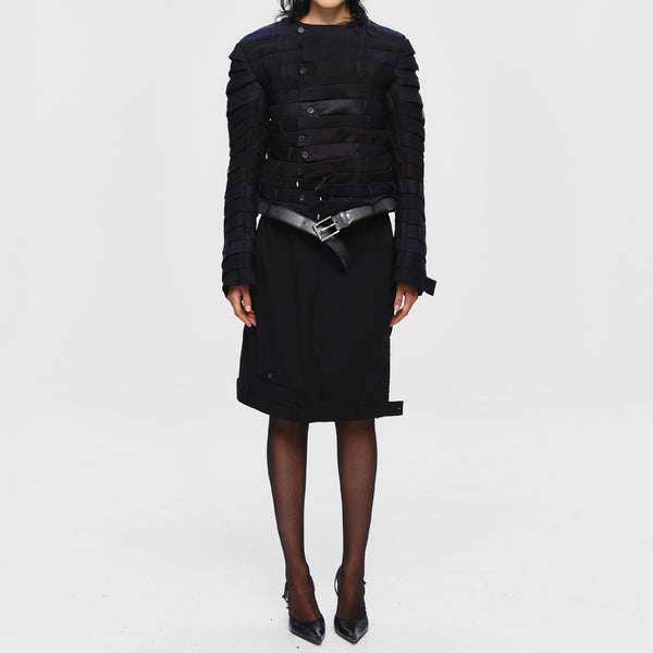 【関税込み】HODAKOVA Upside Down Trouser ミディアムスカート HODAKOVA ブラック Upside Down Trouser ミディアムスカート